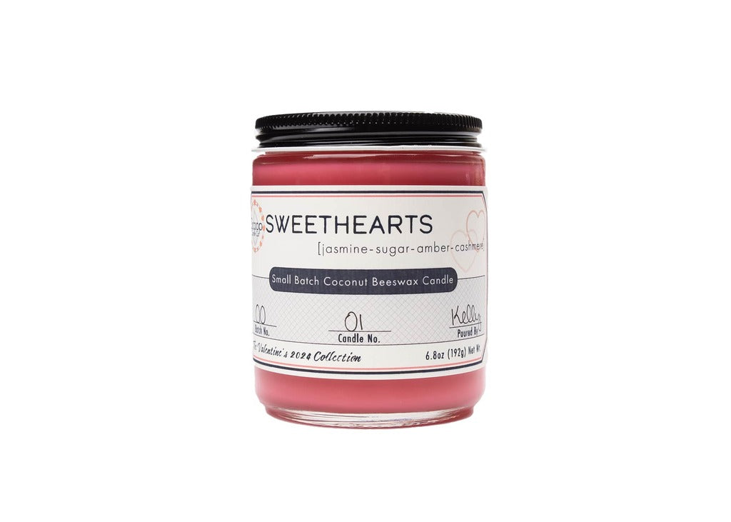 Bubblegum Pink Sweethearts Candle by Scoop Candle Co